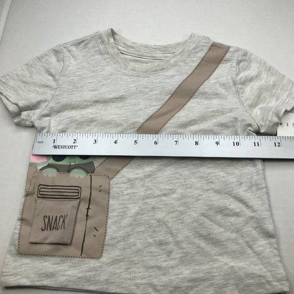 Mad Engine Star Wars Boy's Short Sleeve Pullover Shirt 12 Month Gray New - Picture 9 of 12
